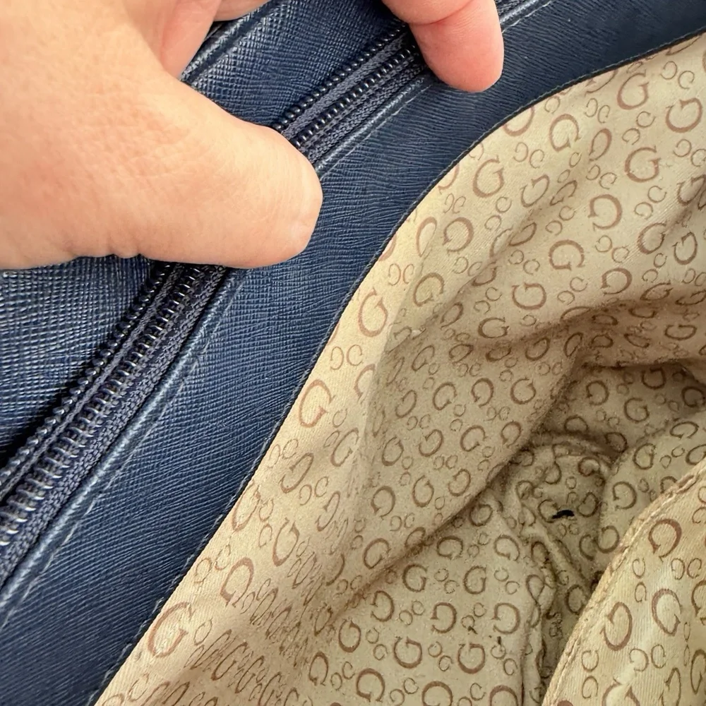 Guess  Los Angeles Tote Bag Blue  Large
